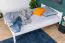 Lit simple blanc, lit d'appoint en pin massif 85, sommier à lattes inclus, dimensions du matelas 140 x 200 cm, finition de haute qualité, design moderne