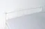 Lit junior blanc en pin massif 85 | Sommier inclus | 160 x 200 cm | Design épuré | Montage facile