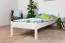 Lit simple / Lit d'appoint en pin massif laqué blanc 86, sommier à lattes inclus - Surface de couchage 80 x 200 cm