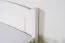 Lit simple / Lit d'appoint en pin massif laqué blanc 86, sommier à lattes inclus - Surface de couchage 80 x 200 cm