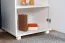 Commode 2 compartiments Columba 08 | Pin massif blanc | 79 x 60 x 50 cm | Design moderne | Poignées élégantes