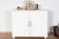 Commode en pin massif Columba 18 | Blanc | 79 x 100 x 50 cm | 2 grands compartiments | Design moderne et spacieux