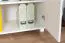 Commode en pin massif Columba 18 | Blanc | 79 x 100 x 50 cm | 2 grands compartiments | Design moderne et spacieux