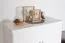 Commode en pin massif Columba 18 | Blanc | 79 x 100 x 50 cm | 2 grands compartiments | Design moderne et spacieux