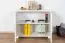 Commode en pin massif Columba 18 | Blanc | 79 x 100 x 50 cm | 2 grands compartiments | Design moderne et spacieux