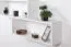 Étagère murale en pin massif blanc | Junco 280 | 85 x 180 x 20 cm | Design moderne