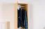 Armoire Aurornis 01 en pin massif naturel | 200 x 50 x 60 cm | Design épuré, grande capacité