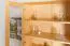 Vitrine en pin massif naturel Aurornis 10 | 200 x 96 x 40 cm | Design contemporain et chaleureux
