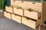 Commode Aurornis 40 en pin massif naturel | 9 tiroirs | 84 x 142 x 40 cm | Design moderne et robuste