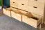 Commode Aurornis 40 en pin massif naturel | 9 tiroirs | 84 x 142 x 40 cm | Design moderne et robuste