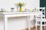 Table de cuisine en pin massif blanc Junco 228D | 70 x 130 cm | Carrée | Stable | Montage facile