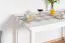 Table de cuisine en pin massif blanc Junco 228D | 70 x 130 cm | Carrée | Stable | Montage facile