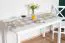 Table de cuisine en pin massif blanc Junco 228D | 70 x 130 cm | Carrée | Stable | Montage facile