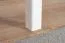 Table de cuisine en pin massif blanc Junco 228D | 70 x 130 cm | Carrée | Stable | Montage facile