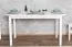 Table de salle à manger en pin massif Junco 230A | Blanc | 75 x 140 cm | Montage facile | Robuste et stable