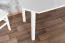 Table à manger pin massif blanc Junco 230B | 75 x 150 cm | Design moderne élégant | Finition soignée
