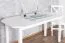 Table à manger pin massif blanc Junco 230B | 75 x 150 cm | Design moderne élégant | Finition soignée
