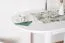 Table ovale blanche en pin massif Junco 232A | 75 x 140 cm | Robuste et stable | Finition haut de gamme