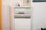 Meuble à chaussures en pin blanc Junco 213 | 115 x 58 x 30 cm | 3 abattants | Design moderne