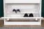 Armoire à chaussures pin massif blanc Junco 218 | 62 x 72 x 30 cm | Design moderne | Finition soignée