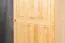 Armoire en bois de pin massif, naturel Junco 16 - Dimensions 195 x 65 x 59 cm (H x L x P)
