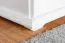 Sideboard, Pin massif, Largeur: 139 cm, Couleur: Blanc