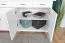 Commode Pipilo 15 en pin massif laqué blanc | 4 tiroirs, 8 compartiments | 88 x 182 x 54 cm