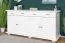 Commode Pipilo 15 en pin massif laqué blanc | 4 tiroirs, 8 compartiments | 88 x 182 x 54 cm