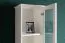 Vitrine étroite en pin massif Junco 35 | Blanc | 195 x 45 x 42 cm | 2 tiroirs, 3 niches, design épuré