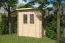 Abri de jardin Gmünd avec toit en bois massif et carton bitumé - 2,30 x 1,28 mètres en madriers de 19 mm