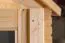 Abri de jardin Krimml - 2,12 x 2,30 mètres en madriers de 19 mm, toit en bois massif et carton bitumé inclus