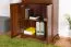 Commode Sentis 08, Couleur : Brun foncé - 136 x 88 x 39 cm (h x l x p)