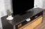 Meuble TV bas Selun 13 | Chêne brun foncé & Gris | 53 x 130 x 53 cm | 2 tiroirs | Design moderne
