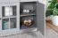 Commode Segnas 01 gris | 88 x 130 x 43 cm | Style maison de campagne, 3 portes, 3 tiroirs
