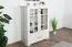Vitrine élégante Falefa 07 ivoire | 128 x 101 x 49 cm | Design contemporain | Finitions haut de gamme
