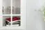 Vitrine élégante Falefa 07 ivoire | 128 x 101 x 49 cm | Design contemporain | Finitions haut de gamme