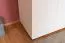 Chambre d'enfant - Armoire à portes battantes / Penderie Benjamin 12, Couleur : Blanc - Dimensions : 198 x 84 x 56 cm (H x L x P)