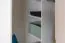Chambre d'enfant - Armoire à portes battantes / Armoire d'angle Benjamin 15, Couleur : Blanc / Crème - Dimensions : 198 x 86 x 86 cm (H x L x P)