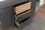 Commode Vaitele 13 | Anthracite brillant & Noyer | 88 x 152 x 45 cm | Design moderne, fermeture douce