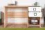 Bureau 28, Couleur : Hêtre / Blanc - 74 x 125 x 60 cm (h x l x p)