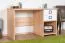 Bureau 28, Couleur : Hêtre / Blanc - 74 x 125 x 60 cm (h x l x p)