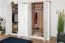 Armoire penderie Lotofaga 17 | Blanc & Noyer | 227 x 291 x 59 cm | Organisation optimale