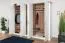 Armoire penderie Lotofaga 17 | Blanc & Noyer | 227 x 291 x 59 cm | Organisation optimale