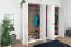 Armoire penderie Lotofaga 17 | Blanc & Noyer | 227 x 291 x 59 cm | Organisation optimale