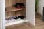 Armoire penderie Lotofaga 17 | Blanc & Noyer | 227 x 291 x 59 cm | Organisation optimale