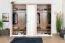 Armoire penderie Lotofaga 17 | Blanc & Noyer | 227 x 291 x 59 cm | Organisation optimale