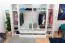 Armoire portes battantes Siumu 35 | Blanc brillant | 226 x 277 x 60 cm | Design moderne et grande capacité