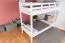 Lits superposés pour adultes "Easy Premium Line" K17/n, Hauteur 174 cm, hêtre massif laqué blanc, Surface de couchage 90 x 200 cm, séparable, grand espace entre les lits