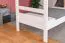 Lits superposés pour adultes "Easy Premium Line" K17/n, Hauteur 174 cm, hêtre massif laqué blanc, Surface de couchage 90 x 200 cm, séparable, grand espace entre les lits