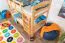 Lits superposés / Lit à étage 90 x 190 cm pour enfants "Easy Premium Line" K17/n, en hêtre massif verni naturel, convertibles
